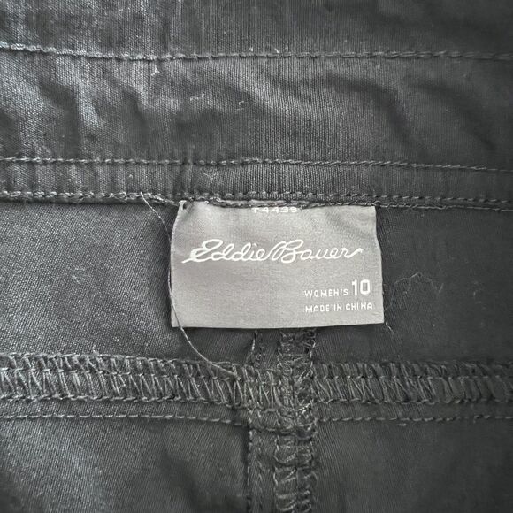 Eddie Bauer Summer Trail Shorts Womens 10 Black Green Cargo Quick Dry Lot‎ of 2 - Picture 11 of 14